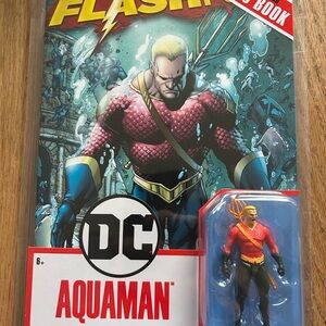 DC Aquaman Action Figure with Comic Book